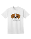 Stylish Red Adult T-Shirt featuring an Adorable Bulldog Design by TooLoud-Mens T-shirts-TooLoud-White-Small-Davson Sales