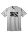 Stylish Red White and Brew Adult T-Shirt: A Must-Have Addition to Your Wardrobe, Crafted by TooLoud-Mens T-shirts-TooLoud-AshGray-Small-Davson Sales