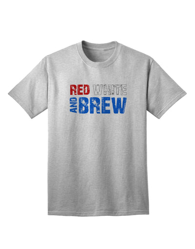 Stylish Red White and Brew Color Adult T-Shirt - A Must-Have for Fashion-Forward Individuals, Crafted by TooLoud-Mens T-shirts-TooLoud-AshGray-Small-Davson Sales