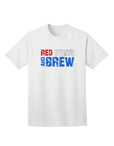 Stylish Red White and Brew Color Adult T-Shirt - A Must-Have for Fashion-Forward Individuals, Crafted by TooLoud-Mens T-shirts-TooLoud-White-Small-Davson Sales