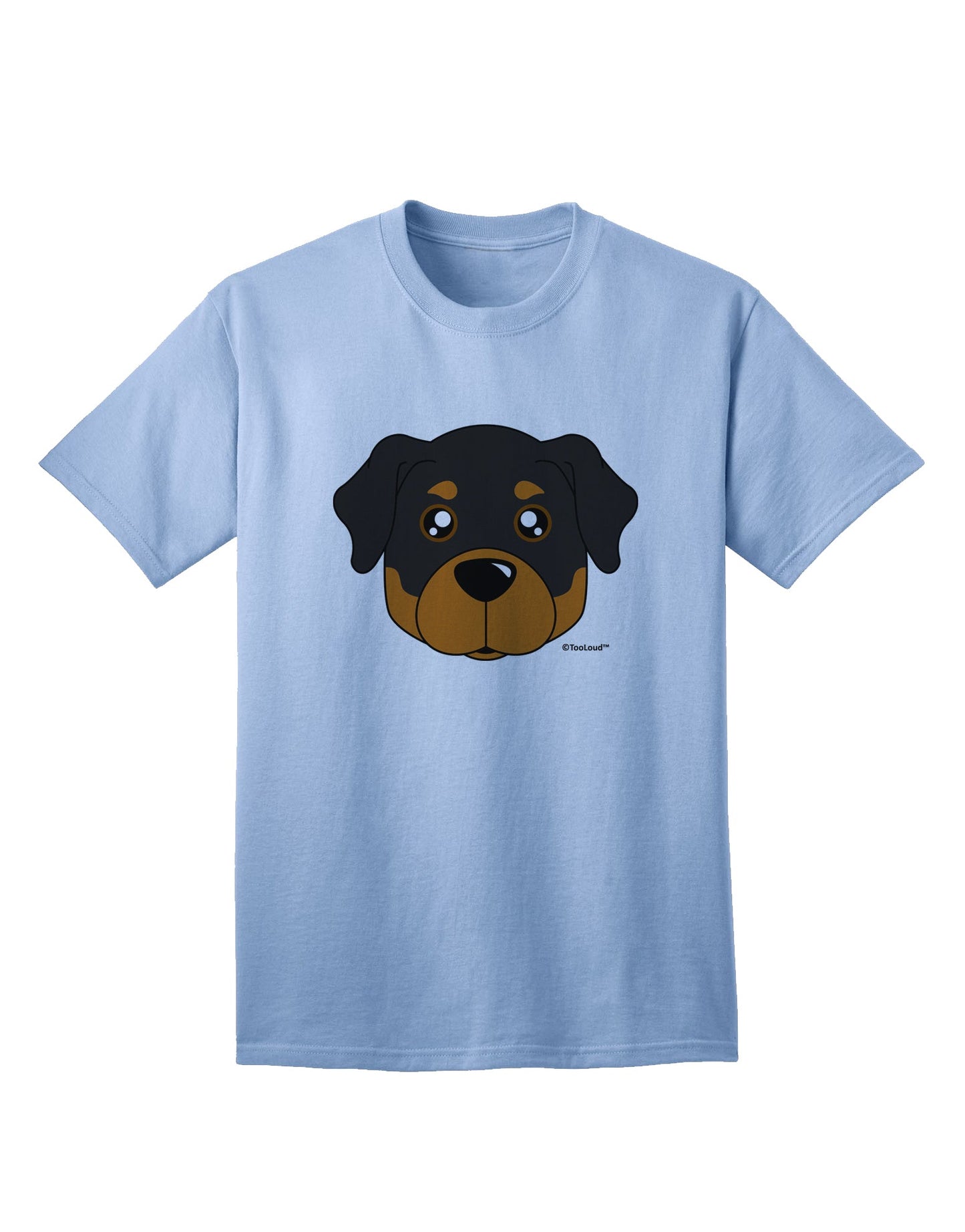 Stylish Rottweiler Dog Adult T-Shirt by TooLoud-Mens T-shirts-TooLoud-Light-Blue-Small-Davson Sales