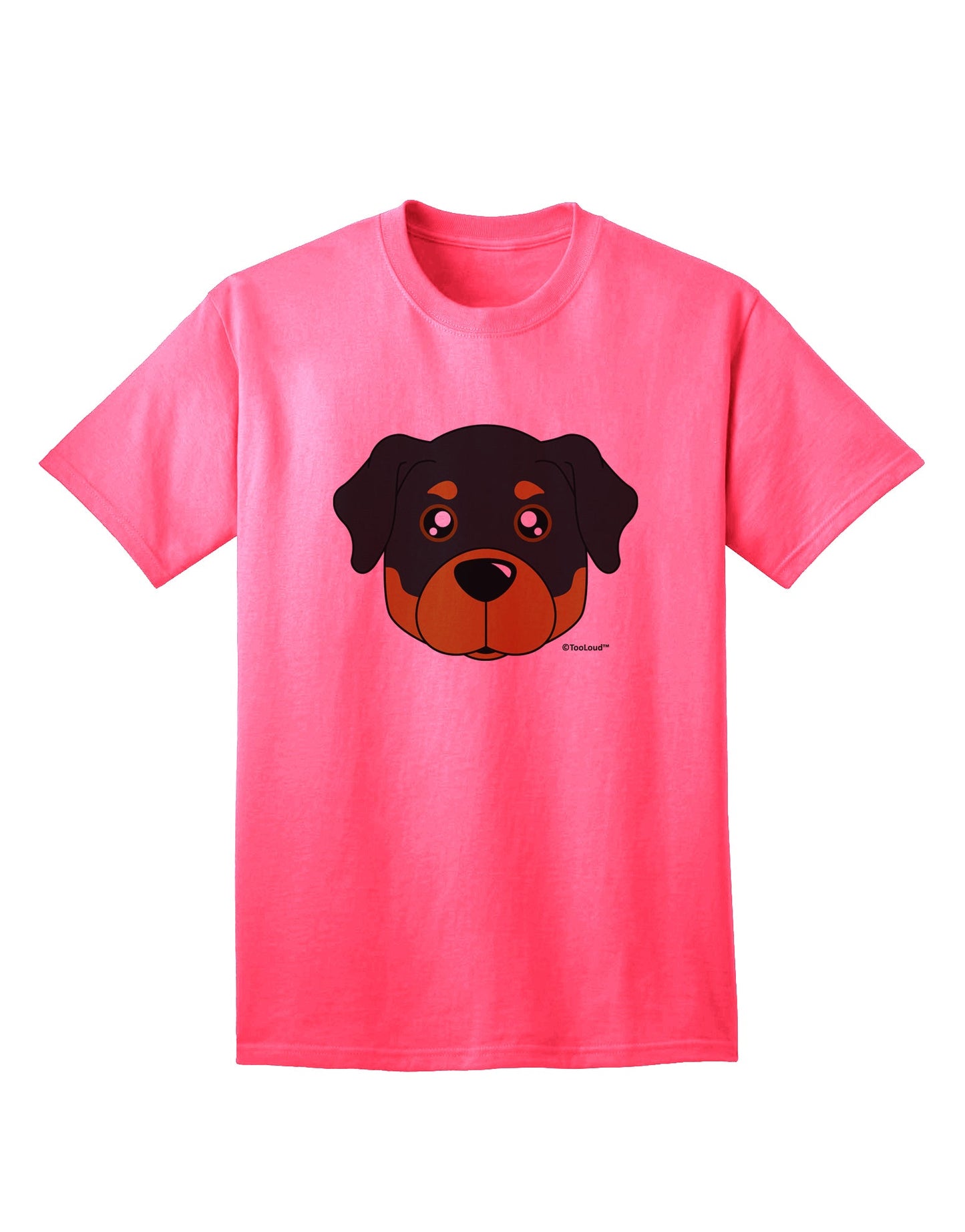 Stylish Rottweiler Dog Adult T-Shirt by TooLoud-Mens T-shirts-TooLoud-Neon-Pink-Small-Davson Sales