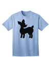 Stylish Rudolph Silhouette - Festive Adult T-Shirt for Christmas by TooLoud-Mens T-shirts-TooLoud-Light-Blue-Small-Davson Sales