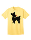 Stylish Rudolph Silhouette - Festive Adult T-Shirt for Christmas by TooLoud-Mens T-shirts-TooLoud-Yellow-Small-Davson Sales