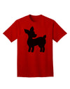 Stylish Rudolph Silhouette - Festive Adult T-Shirt for Christmas by TooLoud-Mens T-shirts-TooLoud-Red-Small-Davson Sales