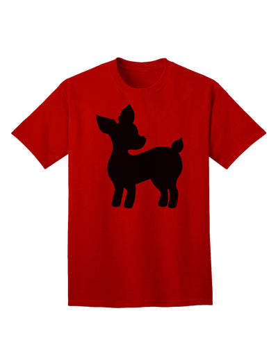 Stylish Rudolph Silhouette - Festive Adult T-Shirt for Christmas by TooLoud-Mens T-shirts-TooLoud-Red-Small-Davson Sales