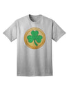 Stylish Shamrock Button Vector Design Adult T-Shirt Offered by TooLoud-Mens T-shirts-TooLoud-AshGray-Small-Davson Sales