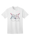 Stylish Snowman and Snowwoman Couple Adult T-Shirt by TooLoud-Mens T-shirts-TooLoud-White-Small-Davson Sales