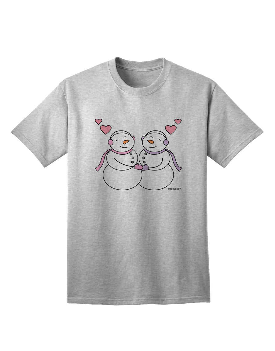 Stylish Snowwoman Couple Adult T-Shirt by TooLoud-Mens T-shirts-TooLoud-White-Small-Davson Sales