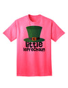 Stylish St. Patrick's Day Adult T-Shirt by TooLoud - Embrace the Spirit of the Little Leprechaun-Mens T-shirts-TooLoud-Neon-Pink-Small-Davson Sales