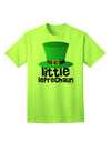 Stylish St. Patrick's Day Adult T-Shirt by TooLoud - Embrace the Spirit of the Little Leprechaun-Mens T-shirts-TooLoud-Neon-Green-Small-Davson Sales