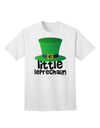 Stylish St. Patrick's Day Adult T-Shirt by TooLoud - Embrace the Spirit of the Little Leprechaun-Mens T-shirts-TooLoud-White-Small-Davson Sales