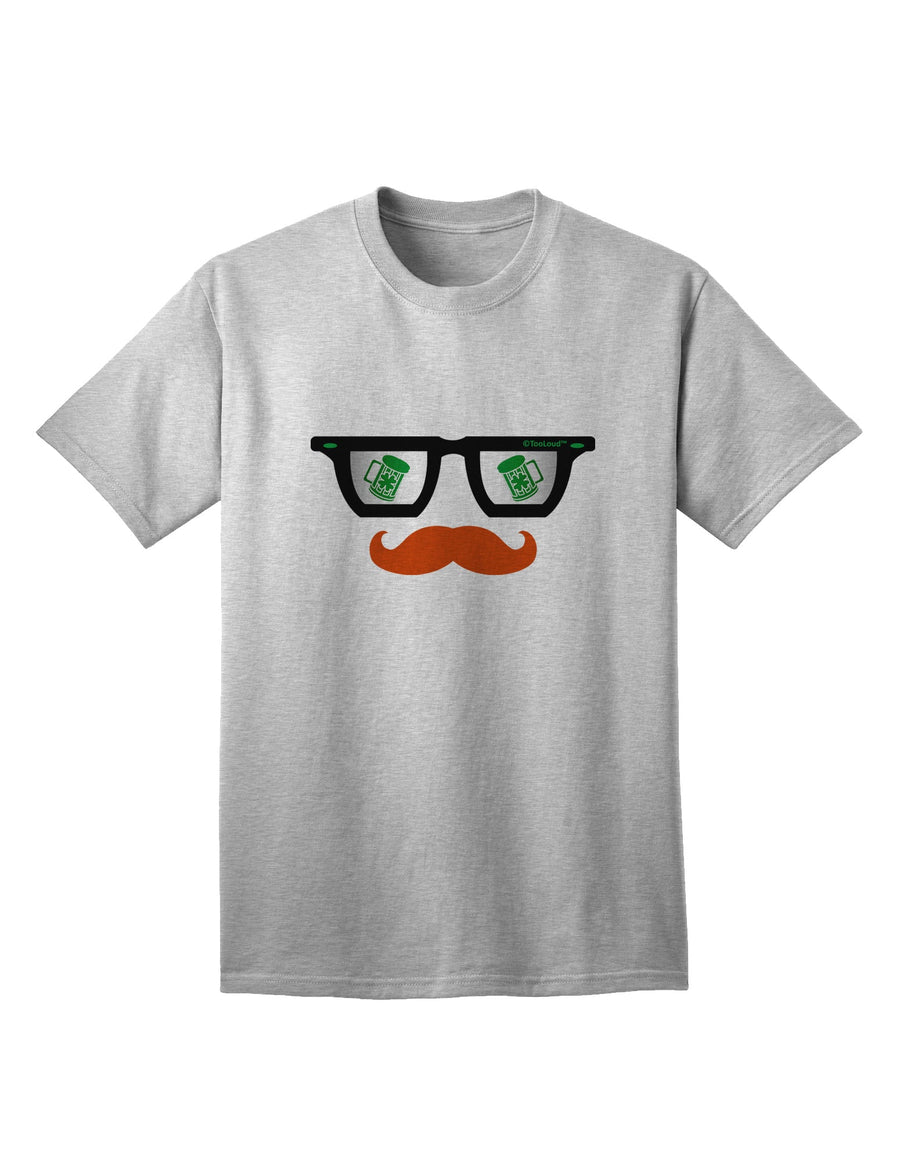 Stylish St. Patrick's Day Beer Glasses Design Adult T-Shirt by TooLoud-Mens T-shirts-TooLoud-White-Small-Davson Sales