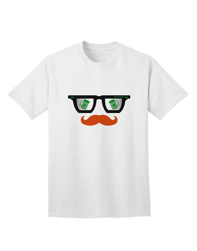 Stylish St. Patrick's Day Beer Glasses Design Adult T-Shirt by TooLoud-Mens T-shirts-TooLoud-White-Small-Davson Sales