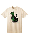 Stylish St. Patrick's Day Cat Adult T-Shirt by TooLoud for a Festive Celebration-Mens T-shirts-TooLoud-Natural-Small-Davson Sales