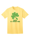 Stylish St. Patrick's Day Shamrock Adult T-Shirt with Captivating Design by TooLoud-Mens T-shirts-TooLoud-Yellow-Small-Davson Sales