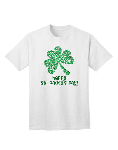 Stylish St. Patrick's Day Shamrock Adult T-Shirt with Captivating Design by TooLoud-Mens T-shirts-TooLoud-White-Small-Davson Sales