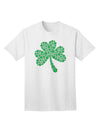 Stylish St. Patrick's Day Shamrock Design - Exquisite Shamrocks Adult T-Shirt by TooLoud-Mens T-shirts-TooLoud-White-Small-Davson Sales