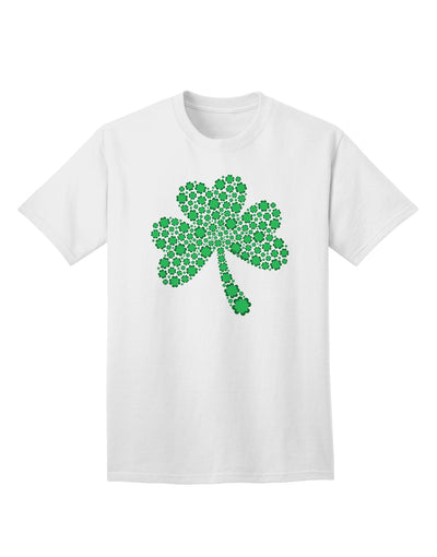 Stylish St. Patrick's Day Shamrock Design - Exquisite Shamrocks Adult T-Shirt by TooLoud-Mens T-shirts-TooLoud-White-Small-Davson Sales