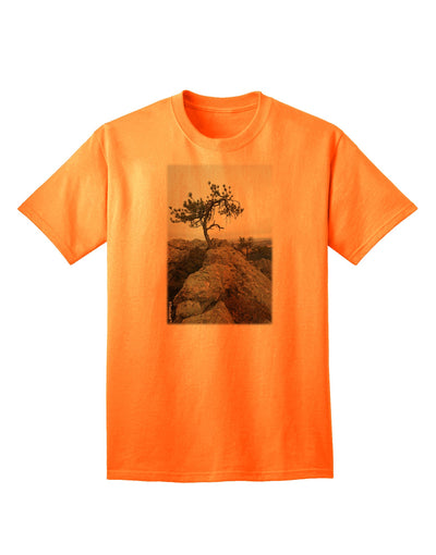 Stylish Stone Tree Colorado Adult T-Shirt by TooLoud for Fashion Enthusiasts-Mens T-shirts-TooLoud-Neon-Orange-Small-Davson Sales