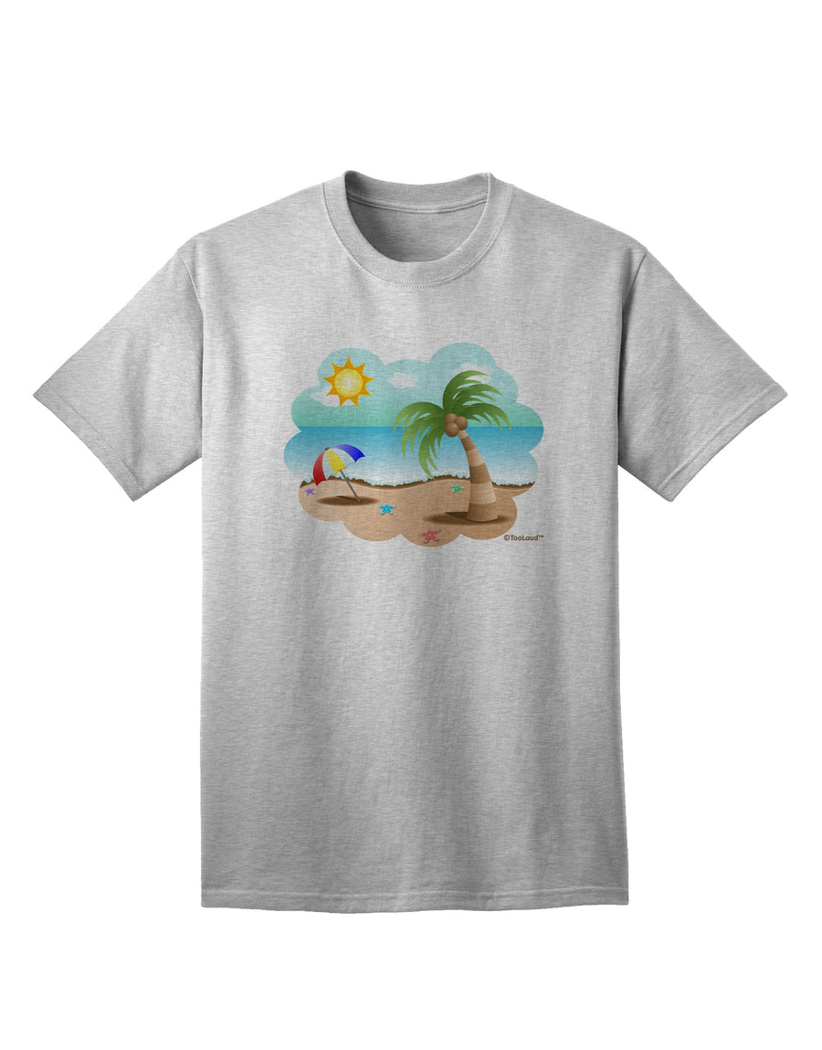 Stylish Summer Beach Scene Adult T-Shirt by TooLoud-Mens T-shirts-TooLoud-White-Small-Davson Sales