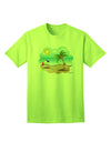 Stylish Summer Beach Scene Adult T-Shirt by TooLoud-Mens T-shirts-TooLoud-Neon-Green-Small-Davson Sales