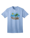 Stylish Summer Beach Scene Adult T-Shirt by TooLoud-Mens T-shirts-TooLoud-Light-Blue-Small-Davson Sales