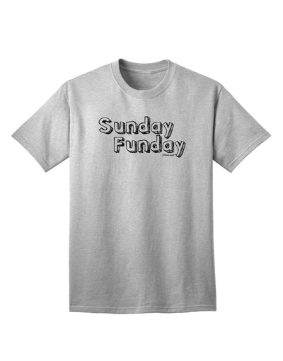 Stylish Sunday Funday Text Design Adult T-Shirt by TooLoud-Mens T-shirts-TooLoud-AshGray-Small-Davson Sales