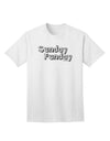 Stylish Sunday Funday Text Design Adult T-Shirt by TooLoud-Mens T-shirts-TooLoud-White-Small-Davson Sales