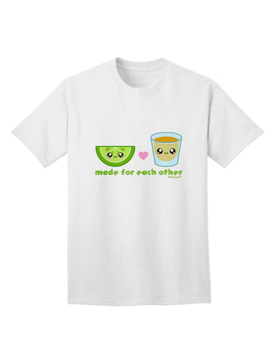 Stylish Tequila Shot and Lime Themed Adult T-Shirt - Perfectly Designed by TooLoud-Mens T-shirts-TooLoud-White-Small-Davson Sales