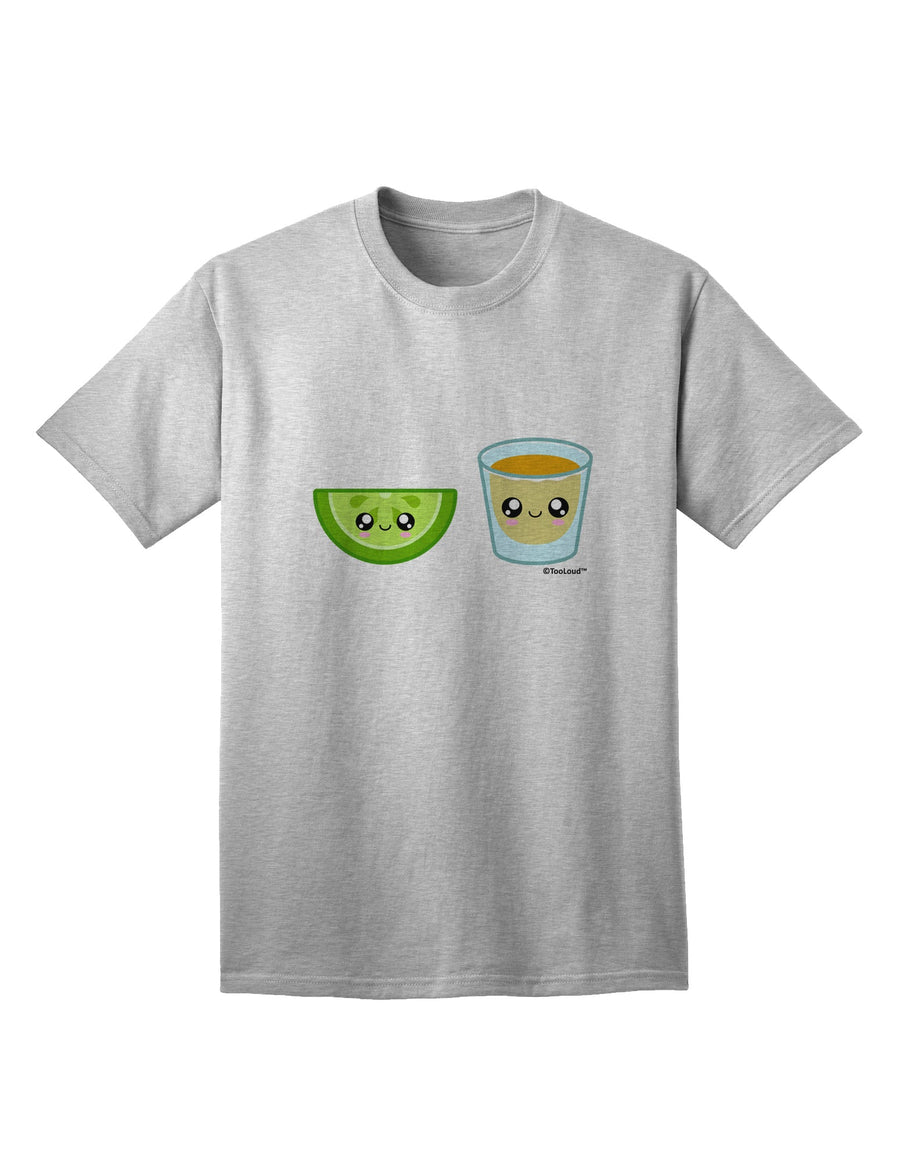 Stylish Tequila Shot and Lime Wedge Adult T-Shirt by TooLoud-Mens T-shirts-TooLoud-White-Small-Davson Sales