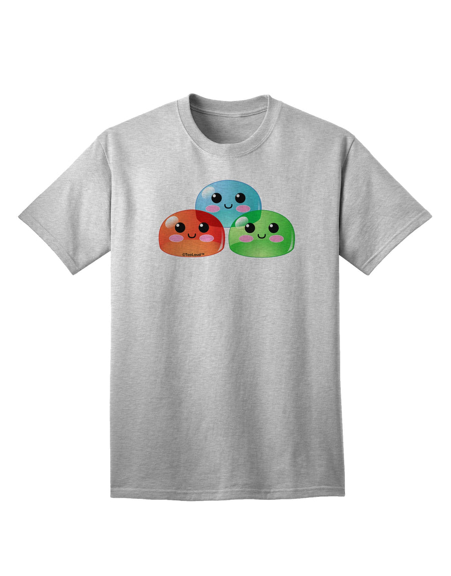 Stylish Trio Adult T-Shirt featuring Adorable RPG Slime Design by TooLoud-Mens T-shirts-TooLoud-White-Small-Davson Sales