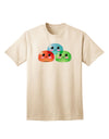 Stylish Trio Adult T-Shirt featuring Adorable RPG Slime Design by TooLoud-Mens T-shirts-TooLoud-Natural-Small-Davson Sales