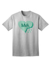 Stylish Valentine's Day Adult T-Shirt in Meh Candy Heart Green by TooLoud-Mens T-shirts-TooLoud-AshGray-Small-Davson Sales