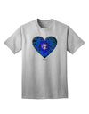 Stylish Water Droplet Heart Blue Adult T-Shirt Offered by TooLoud-Mens T-shirts-TooLoud-AshGray-Small-Davson Sales