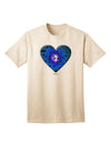 Stylish Water Droplet Heart Blue Adult T-Shirt Offered by TooLoud-Mens T-shirts-TooLoud-Natural-Small-Davson Sales