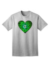 Stylish Water Droplet Heart Green Adult T-Shirt Offered by TooLoud-Mens T-shirts-TooLoud-AshGray-Small-Davson Sales