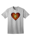 Stylish Water Droplet Heart Orange Adult T-Shirt Offered by TooLoud-Mens T-shirts-TooLoud-AshGray-Small-Davson Sales