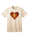 Stylish Water Droplet Heart Orange Adult T-Shirt Offered by TooLoud-Mens T-shirts-TooLoud-Natural-Small-Davson Sales