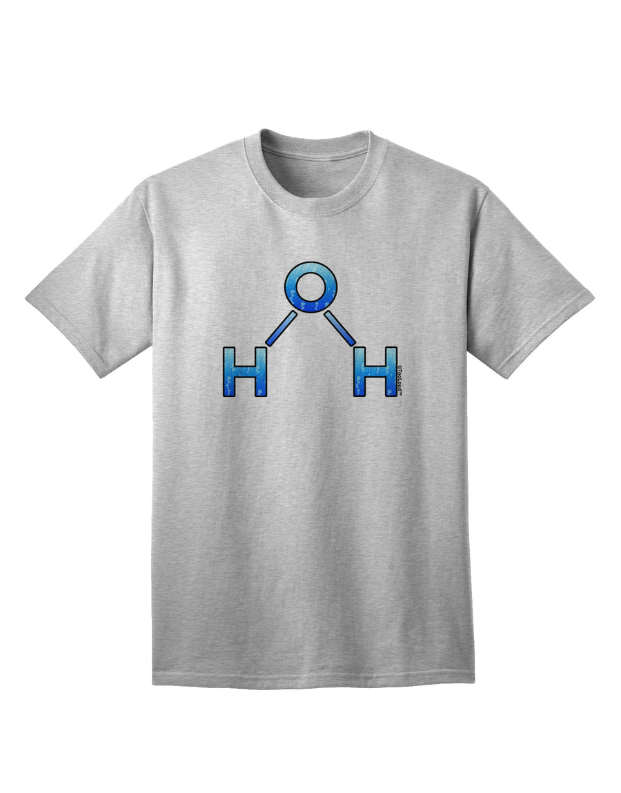 Stylish Water Molecule Adult T-Shirt by TooLoud for Fashion-forward Individuals-Mens T-shirts-TooLoud-White-Small-Davson Sales