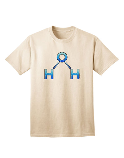 Stylish Water Molecule Adult T-Shirt by TooLoud for Fashion-forward Individuals-Mens T-shirts-TooLoud-Natural-Small-Davson Sales