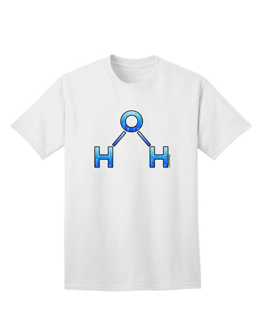 Stylish Water Molecule Adult T-Shirt by TooLoud for Fashion-forward Individuals-Mens T-shirts-TooLoud-White-Small-Davson Sales