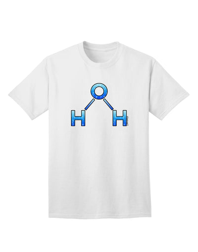 Stylish Water Molecule Adult T-Shirt by TooLoud for Fashion-forward Individuals-Mens T-shirts-TooLoud-White-Small-Davson Sales