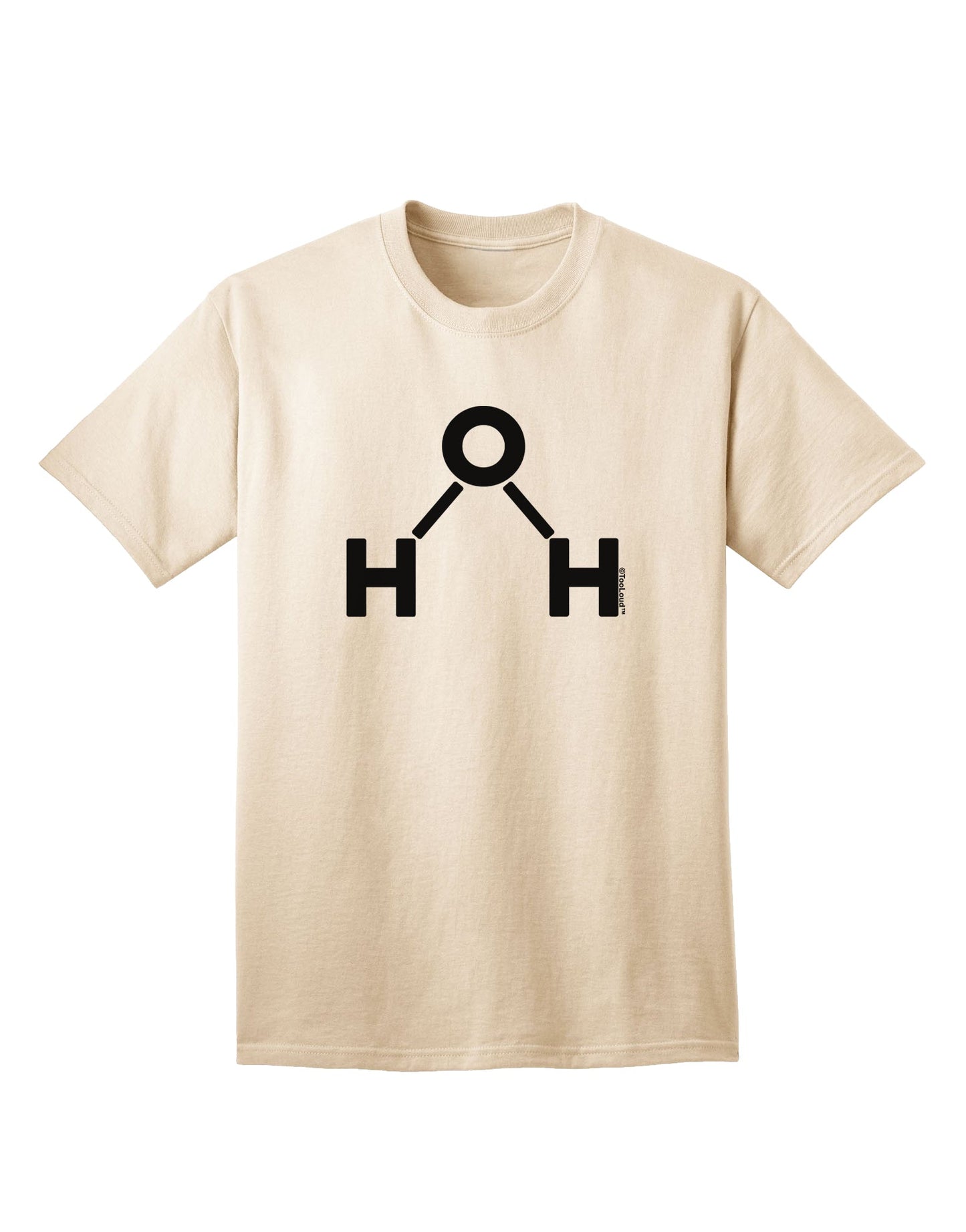 Stylish Water Molecule Text Adult T-Shirt by TooLoud for Fashion-forward Shoppers-Mens T-shirts-TooLoud-Natural-Small-Davson Sales