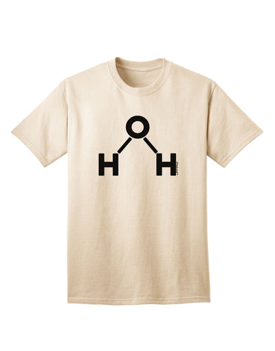 Stylish Water Molecule Text Adult T-Shirt by TooLoud for Fashion-forward Shoppers-Mens T-shirts-TooLoud-Natural-Small-Davson Sales