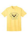 Stylish White Adult T-Shirt featuring an Adorable Bulldog Design by TooLoud-Mens T-shirts-TooLoud-Yellow-Small-Davson Sales