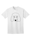 Stylish White Adult T-Shirt featuring an Adorable Poodle Dog by TooLoud-Mens T-shirts-TooLoud-White-Small-Davson Sales