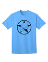 Stylish White Skull With Star Adult T-Shirt Offered by TooLoud-Mens T-shirts-TooLoud-Aquatic-Blue-Small-Davson Sales