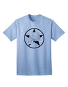 Stylish White Skull With Star Adult T-Shirt Offered by TooLoud-Mens T-shirts-TooLoud-Light-Blue-Small-Davson Sales