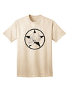 Stylish White Skull With Star Adult T-Shirt Offered by TooLoud-Mens T-shirts-TooLoud-Natural-Small-Davson Sales